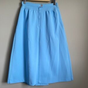 Cher Vintage Women's Powder Blue A-Line Full Length Maxi Skirt Vintage Size 10